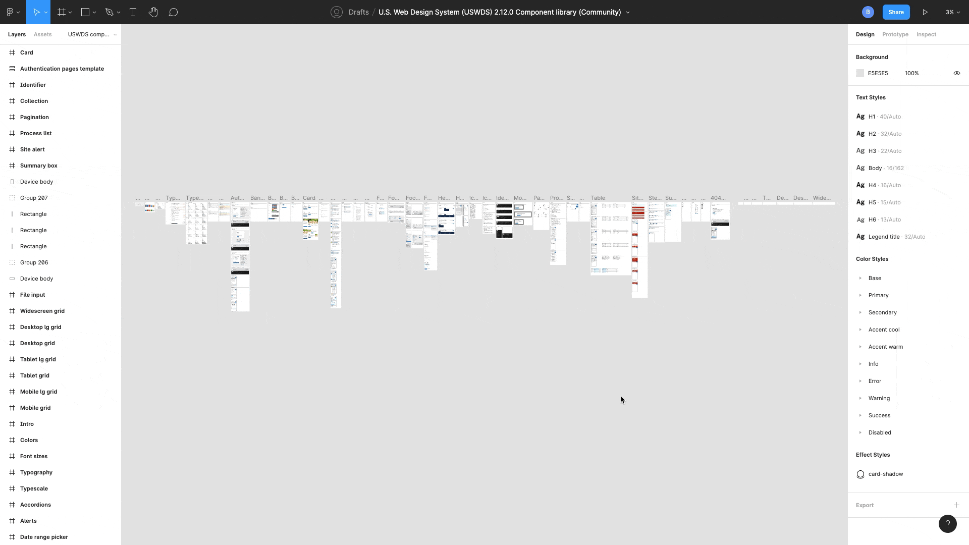 GIF demonstrating how to navigate through Figma's community page to duplicate the U.S. Web Design System library created by Truss.