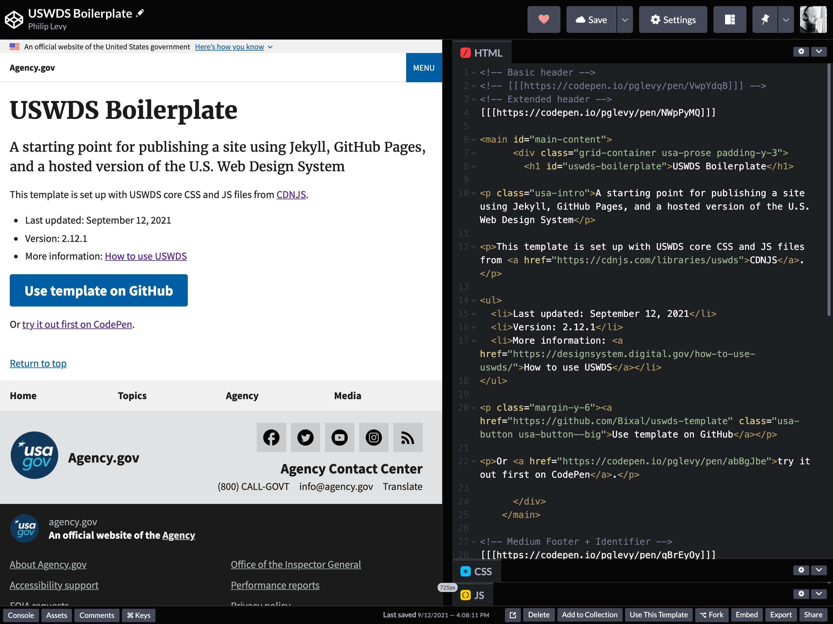 cover page of the figma template for color tokens